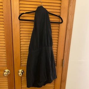 Asos Soft Denim Halter Romper